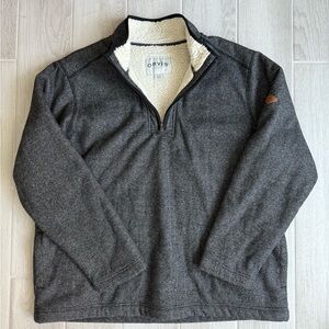 Orvis Men's Charcoal Half-Zip Sweater